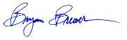 Bryan Brewer signature